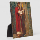 Plaque Photo Jésus frappe à la porte (Côté)