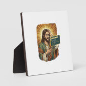 Plaque Photo Jésus pleurant Erreur de syntaxe Codage Programmeu (Recto)