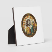 Plaque Photo Jesus Selfie Accidentel avec Double Menton Caméra  (Recto)