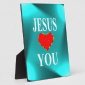 Plaque Photo Jésus t'aime (Côté)