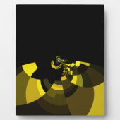 Plaque Photo Jet Black et Gold Vector Art Design graphique (Devant)