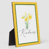 Plaque Photo Jeu de jonquilles d'aquarelle (Côté)