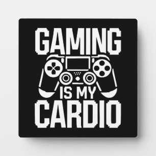 Plaque Photo Jeu Est Mon Cardio - Amusant Humour Gamer