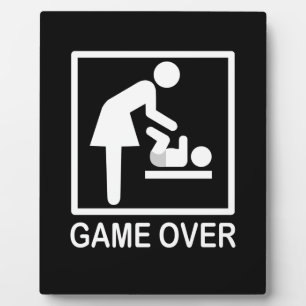 Plaque Photo Jeu sur maman humoristique Pictogramme