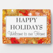 Plaque Photo JEUX VACANCES Bienvenue de Noël (Devant)