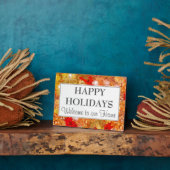 Plaque Photo JEUX VACANCES Bienvenue de Noël (Côté)