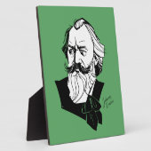 Plaque Photo Johannes Brahms (Côté)