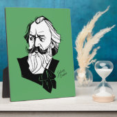 Plaque Photo Johannes Brahms (Côté)