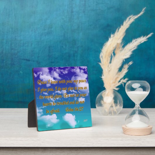 Plaque Photo John 14:27 (Insitu)