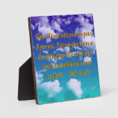 Plaque Photo John 14:27 (Recto)