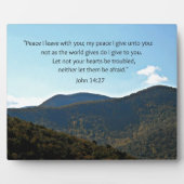 Plaque Photo John 14:27 (Devant)