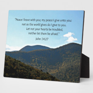 Plaque Photo John 14:27