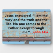 Plaque Photo John 14:6 (Devant)