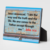 Plaque Photo John 14:6 (Côté)