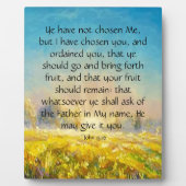 Plaque Photo John 15:16 (Devant)