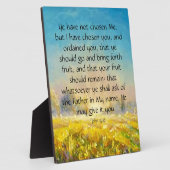 Plaque Photo John 15:16 (Côté)