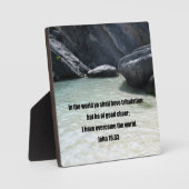 Plaque Photo John 16:33 (Recto)