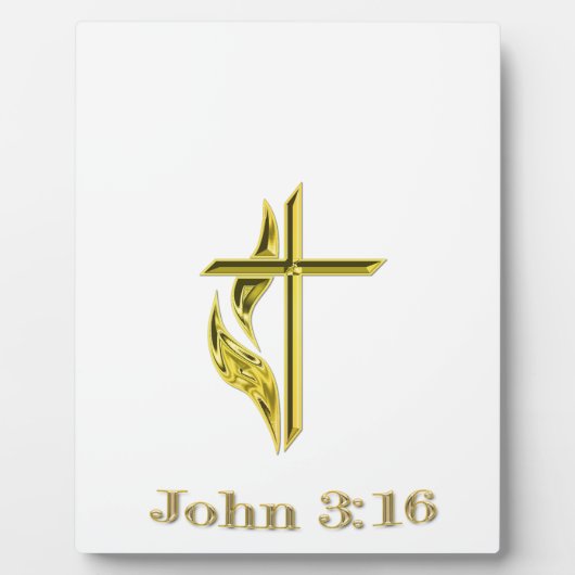 Plaque Photo John 3:16 (Devant)
