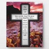 Plaque Photo John 3:16 Cadeaux (Devant)