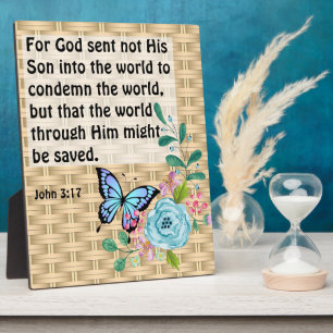 Plaque Photo John 3:17