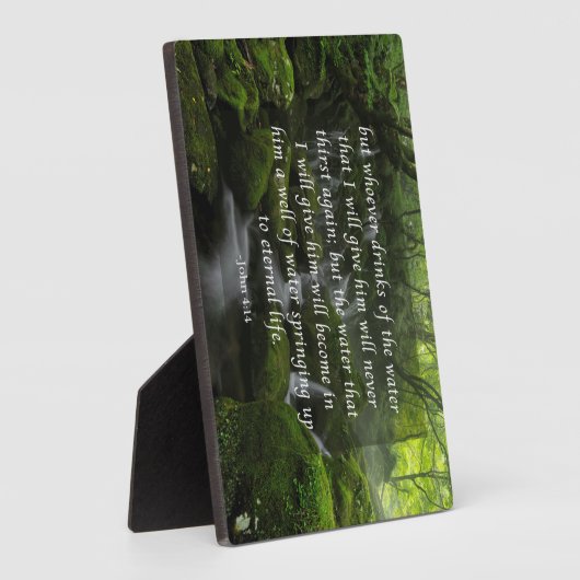 Plaque Photo John 4:14 eau vive (Côté)