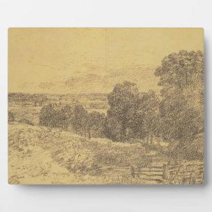 Plaque Photo John Constable   Esquisse pour l'entrée de peintur