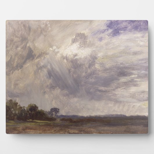 Plaque Photo John Constable | Paysage avec ciel gris venteux, c (Devant)