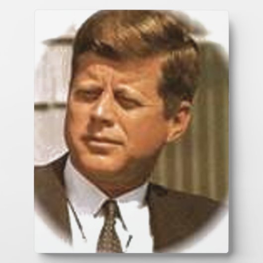 Plaque Photo John F Kennedy (Devant)