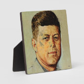 Plaque Photo John F. Kennedy À MEMORIAM (Recto)