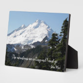 Plaque Photo John Muir Citation Mountain Photo (Côté)