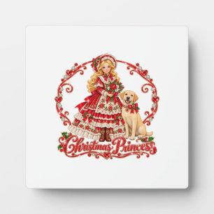 Plaque Photo Joie ! Une belle princesse de Noël !