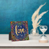 Plaque Photo Joli Amour Floral Inspirivity Coeurs Easel (Insitu)