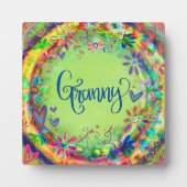 Plaque Photo Joli Boho Floral Granny Inspirivity (Devant)