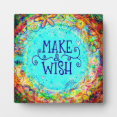 Plaque Photo Joli Floral faire un Anniversaire désiré (Devant)