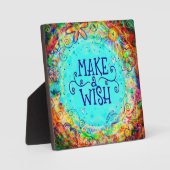 Plaque Photo Joli Floral faire un Anniversaire désiré (Recto)