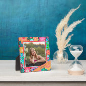 Plaque Photo Joli floral Whimsical Photo Message Customisé (Insitu)