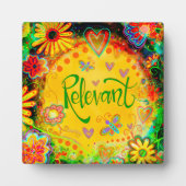 Plaque Photo Joli Inspirant Pertinent Inspiritisme Floral Easel (Devant)