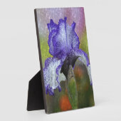 Plaque Photo Joli Iris Violet (Côté)