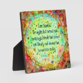 Plaque Photo Joli Remerciement pour l'Inspirété du Citation du  (Recto)