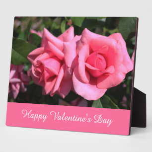 Plaque Photo joli rose rose heureuse Sainte-Valentin