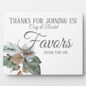 Plaque Photo Joli ton de la Terre Boho Bouquet Mariage Faveurs (Devant)