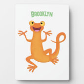 Plaque Photo Joli triton orangé joyeux (Devant)