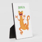 Plaque Photo Joli triton orangé joyeux (Côté)