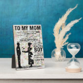 Plaque Photo Jolie Citation À Ma Mère, Maman Présente (Côté)