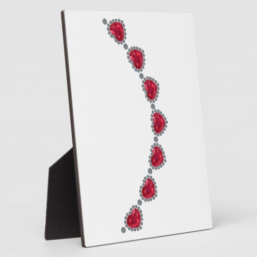 Plaque Photo Jolie femme Ruby Collier (Côté)