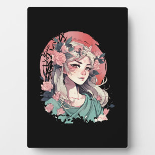 Plaque Photo Jolie Fille d'Anime