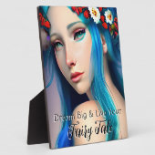 Plaque Photo Jolie fille enchantée avec des fleurs | Conte de f (Côté)