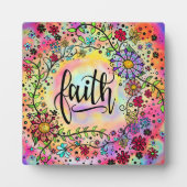 Plaque Photo Jolie foi florale Whimsical (Devant)