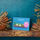 Plaque Photo Jolie grenouilles drôles bubblegum dessin animé il (Côté)