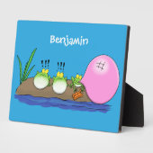 Plaque Photo Jolie grenouilles drôles bubblegum dessin animé il (Côté)